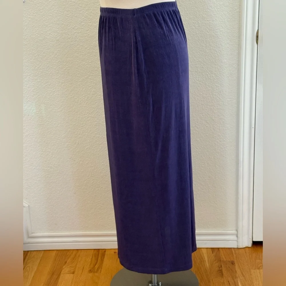 Private Edition by Chico’s Smoky Blue Maxi Skirt size 16 (Chico’s size 3) - Picture 2 of 6